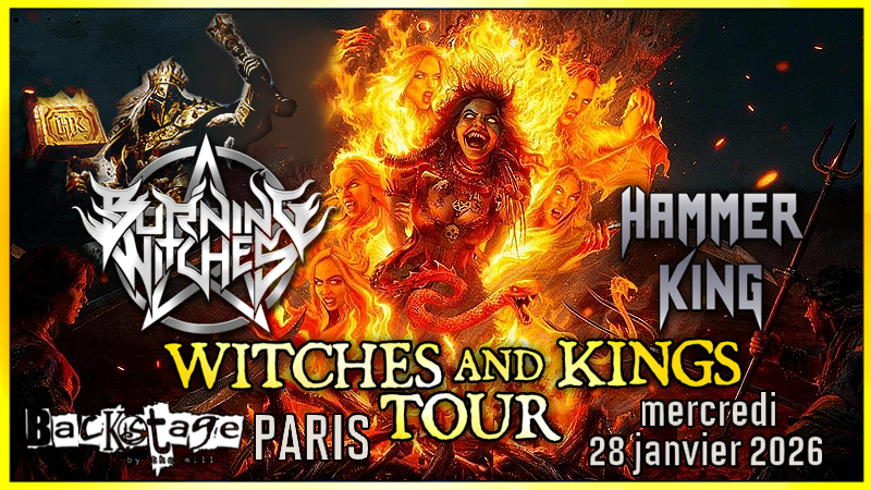 Burning Witches + Hammer King - Backstage By The Mill - 28/01/2026 [Chronique Concert]