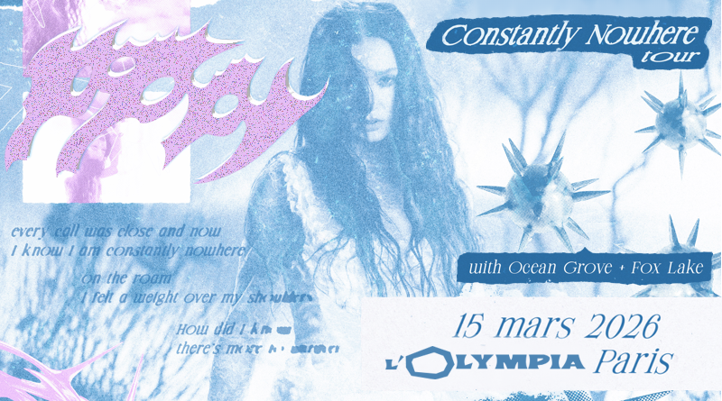 POPPY - CONSTANTLY NOWHERE TOUR - L'OLYMPIA - PARIS - 15 MARS 2026 [Chronique Concert]