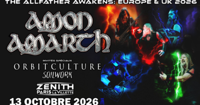 Amon Amarth - The Allfather Awakens - Zénith - Paris - 13 Octobre 2026