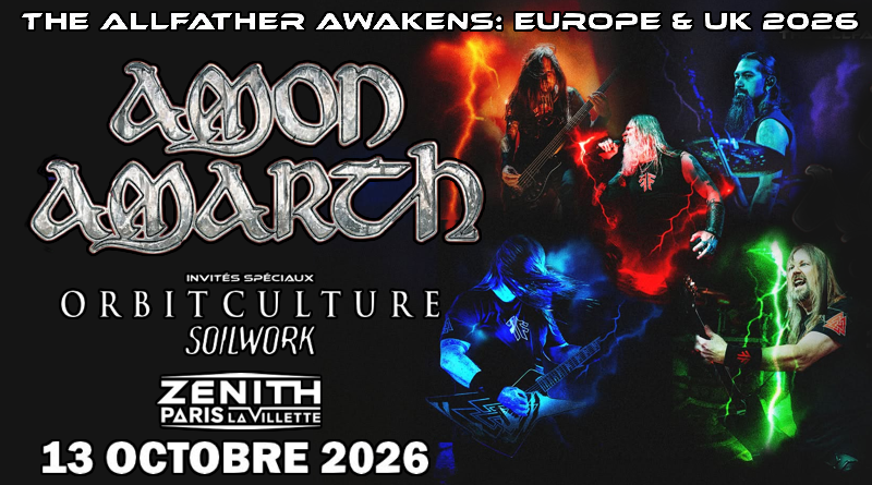Amon Amarth - The Allfather Awakens - Zénith - Paris - 13 Octobre 2026