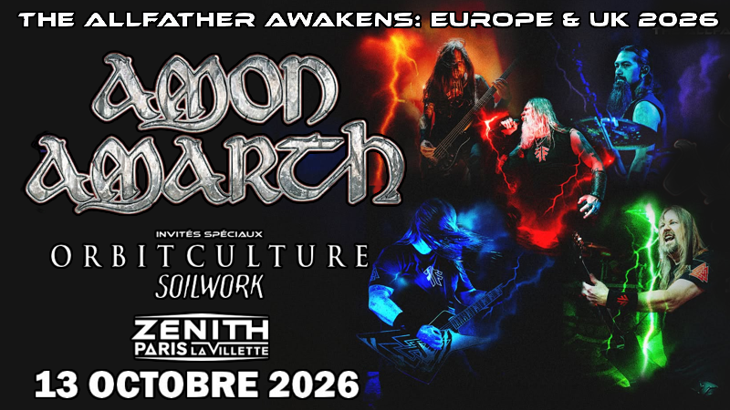 Amon Amarth - The Allfather Awakens - Zénith - Paris - 13 Octobre 2026