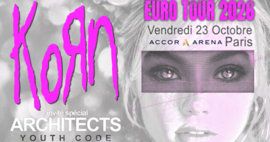 KORN - EURO TOUR 2026 - ACCOR ARENA - PARIS - 23 OCTOBRE 2026 [Chronique Concert]